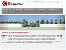 Tablet Screenshot of bhagyashreedevelopers.in